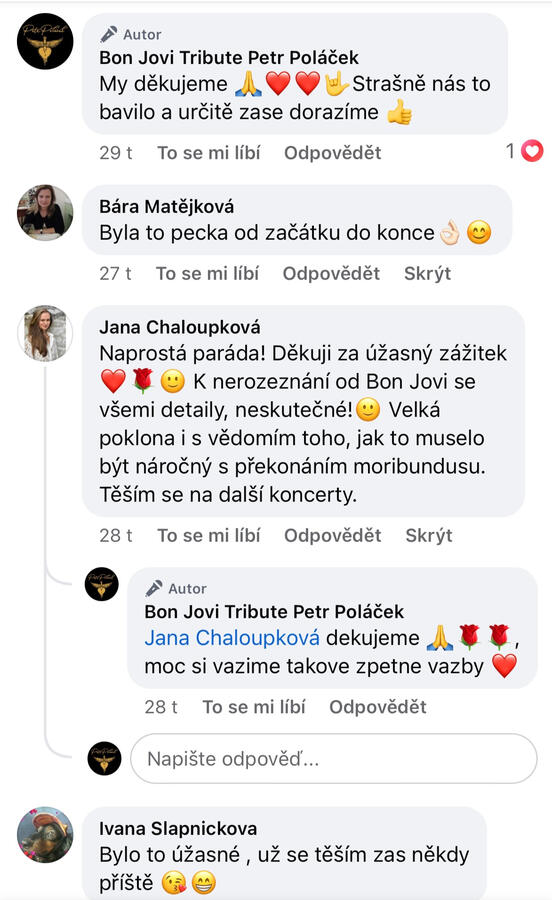 Bon Jovi Tribute – živé vystoupení